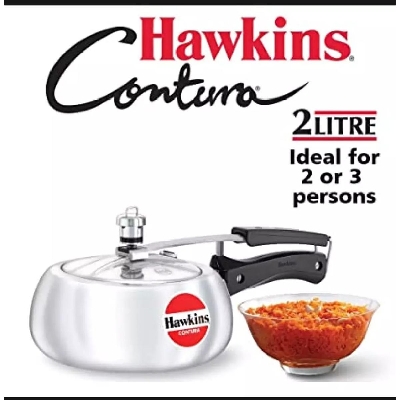 Picture of Hawkins Contura 2L Pressure Cooker (Aluminium) Made in India