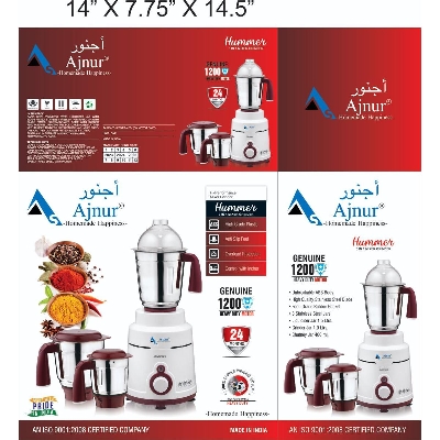 Picture of Ajnur Hummer 1200 Watts Blender Plus Mixer Grinder