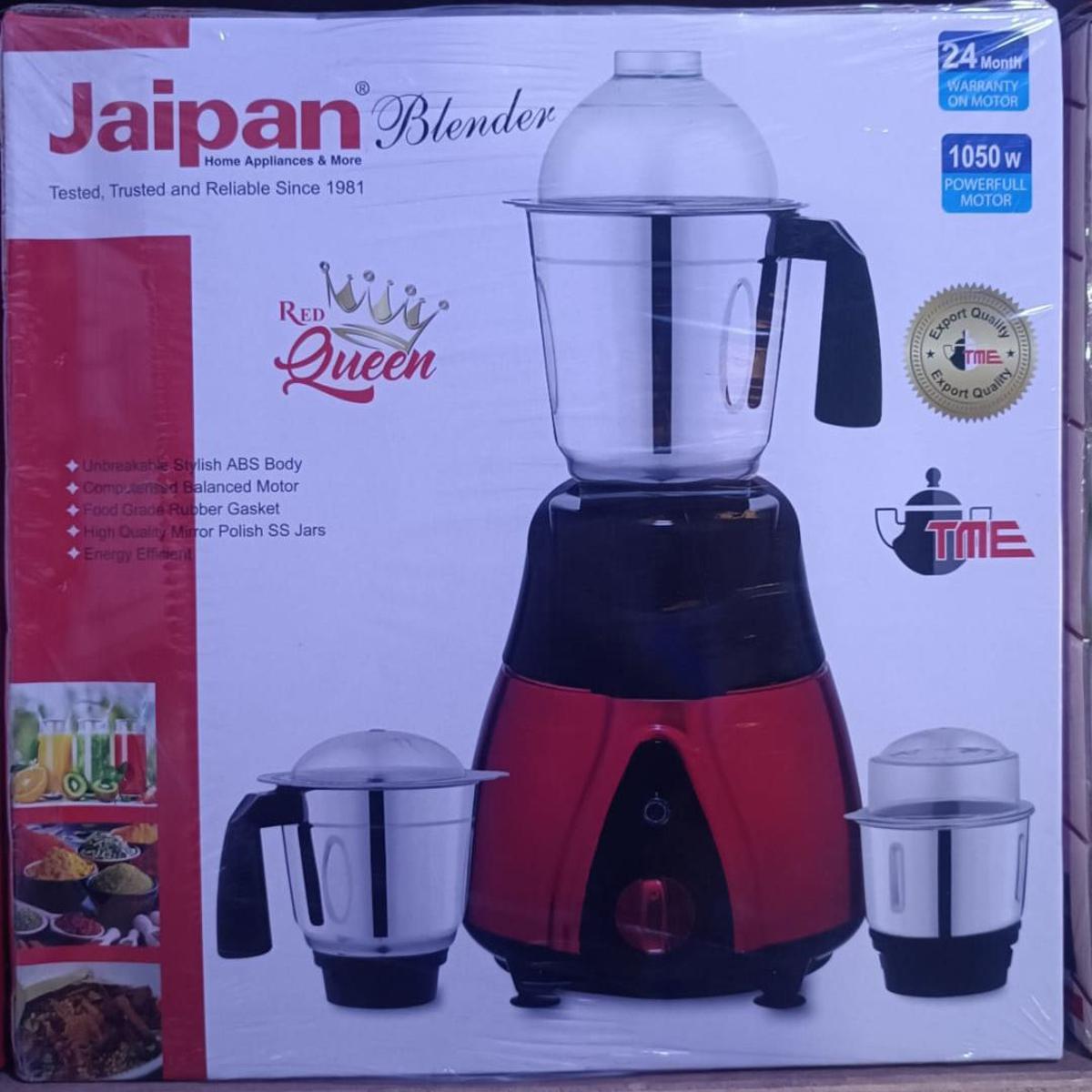 Picture of Jaipan Red Queen 3 in1 1050w Electric Grinder & Blender Made in INDIA