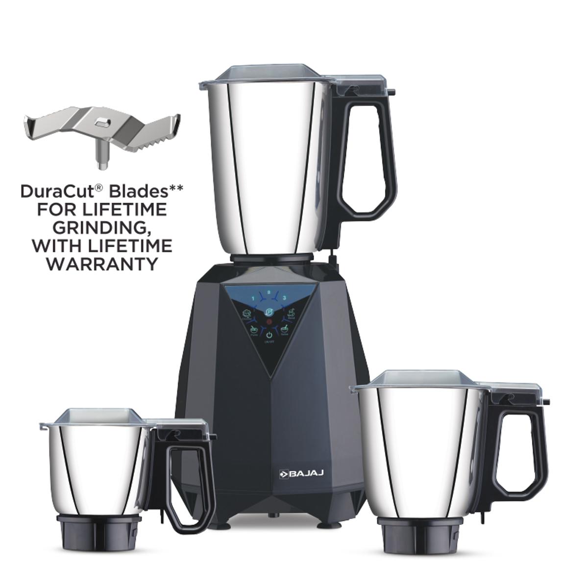 Picture of Bajaj Juvel Digi Mixer Grinder 800 Watts 3 Jars, Dark Grey