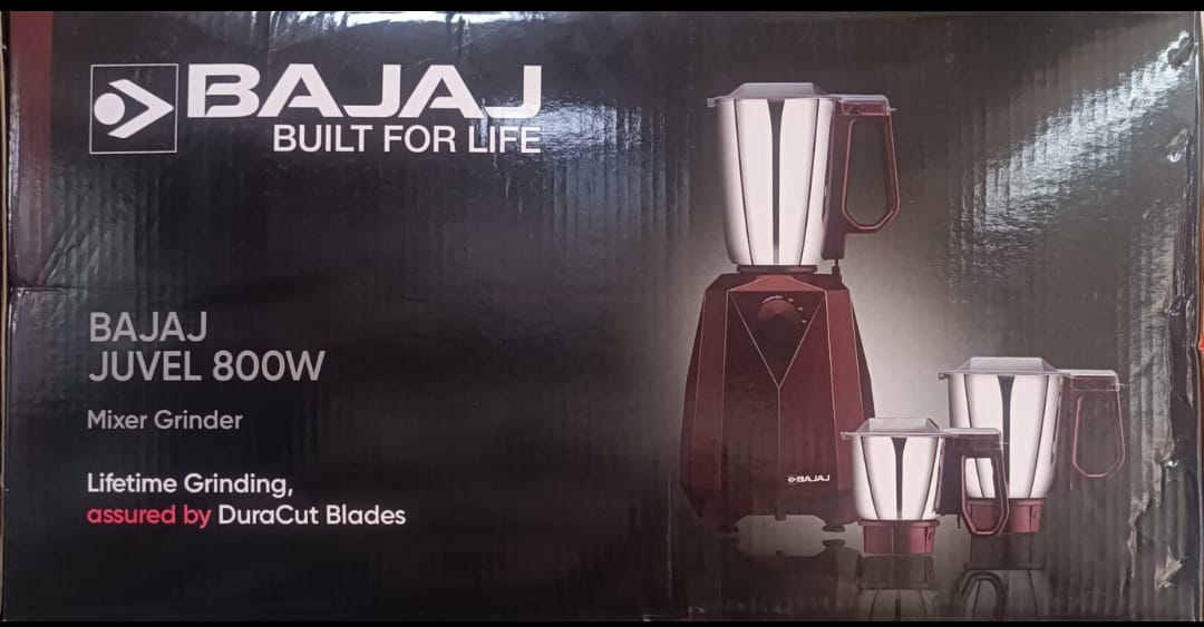 Picture of Bajaj Juvel Mixer Grinder 800 Watts, Maroon Bajaj