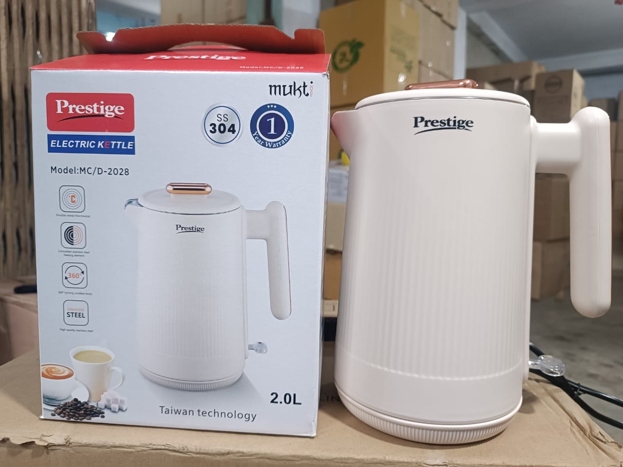 Picture of Prestige Electric Kettle with 2.0L Capacity - Model MC/2028 for Quick and Hassle-Free Boiling - Efficient and Convenient