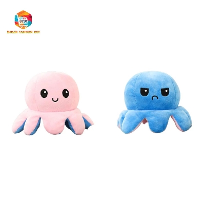 Picture of Reversible Soft Toy Octopus Baby Multi-color Cute Toy