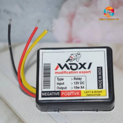 Picture of MOXI Waterproof Universal 16 Mode Motorbike Hazard Flasher 16 Different Pattern Flasher Relay for LED & Bulb Indicators