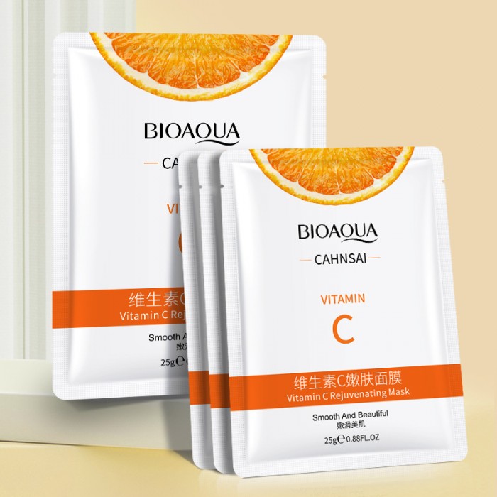 Picture of BIOAQUA Vitamin C Rejuvenating Facial Shhet Mask for Smooth & Beautyfull Skin- 25g