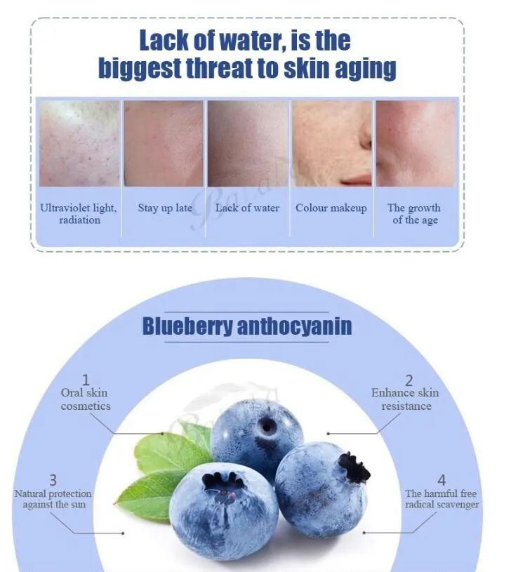 Picture of BIOAQUA Wonder Blueberry Moisturizing Face Sheet Mask- 30g