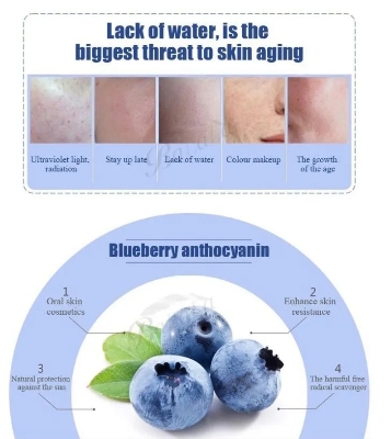 Picture of BIOAQUA Wonder Blueberry Moisturizing Face Sheet Mask- 30g