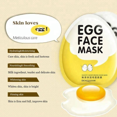 Picture of BIOAQUA Moisturizing Egg Face Sheet Mask- 30g