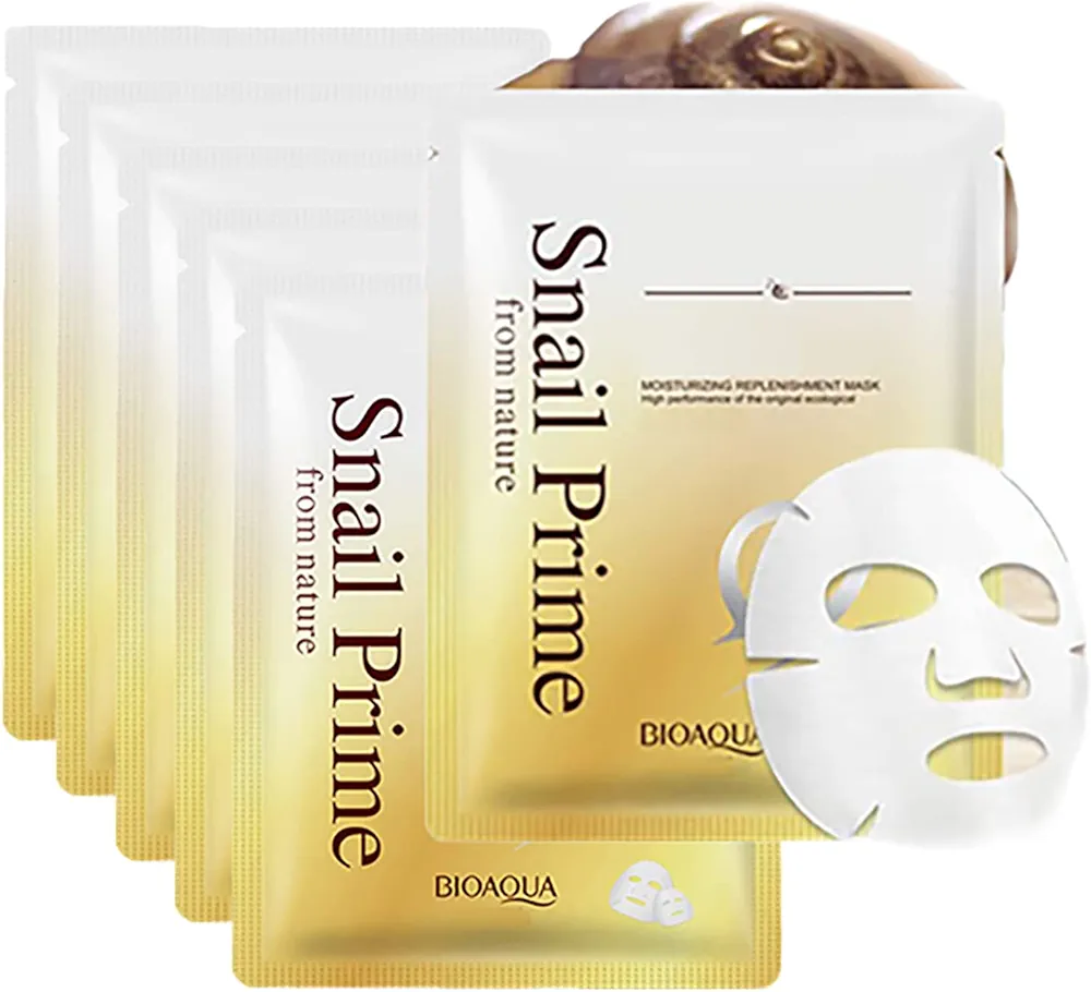 Picture of BIOAQUA Snail Golden Moisturizing & Brithen Face Sheet Mask- 30g (1 Piece)