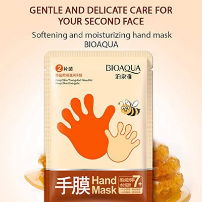 Picture of BIOAQUA Honey Moisturizing Hand Sheet Mask- 35g/Pair