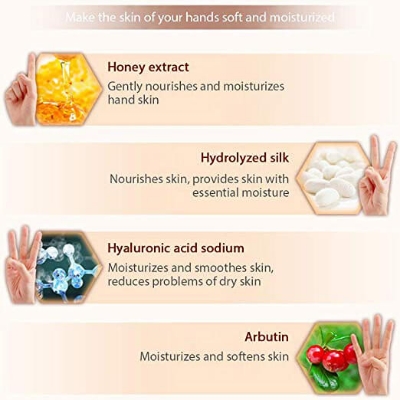 Picture of BIOAQUA Honey Moisturizing Hand Sheet Mask- 35g/Pair