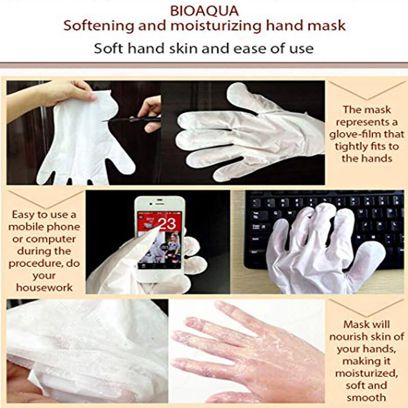 Picture of BIOAQUA Honey Moisturizing Hand Sheet Mask- 35g/Pair