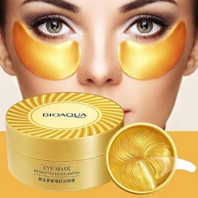 Picture of BIOAQUA 60pcs Gold Collagen Eye Mask Anti Wrinkle Sleep Crystal Eye Patch Moisturizing Dark Circles Remover