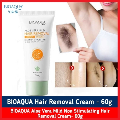 Picture of BIOAQUA Aloe Vera Mild Non Stimulating Hair Removal Cream- 60g