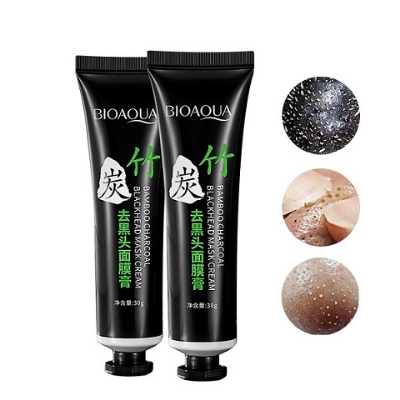 Picture of BIOAQUA Bamboo Charcoal Blackhead T Zone Pig Nose Remover Peel Msk 30g - Face Mask