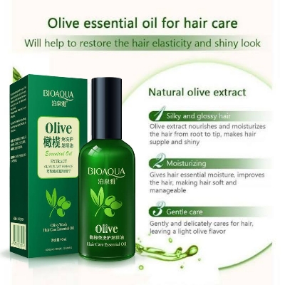 Picture of BIOAQUA Olive Extracted Nourish & Moist Hair Care Essensial Oill- 40ml