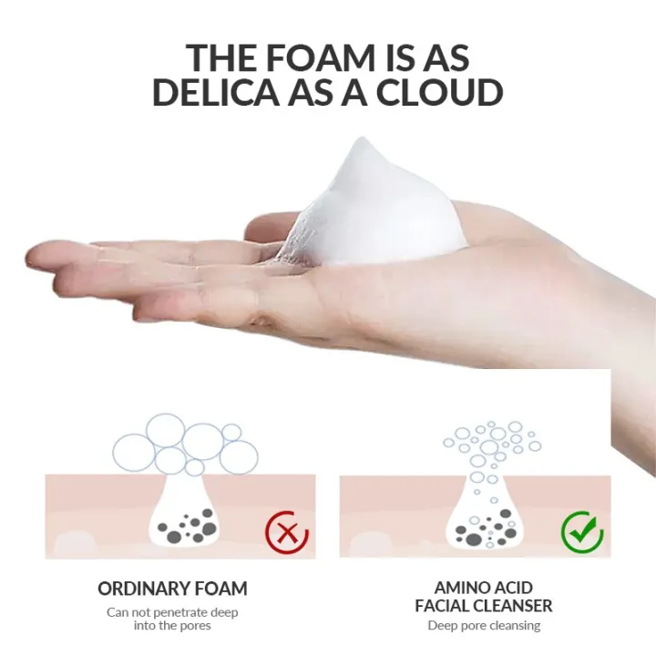 Picture of Bioaqua Peach Extract Amino Acid Foam Makeup Removing Facial Cleanser- 100g