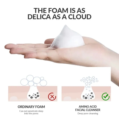 Picture of Bioaqua Peach Extract Amino Acid Foam Makeup Removing Facial Cleanser- 100g