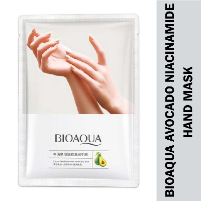 Picture of Bioaqua Moisturizing Avocado Niacinamide Hand Sheet Mask- 1 Pair