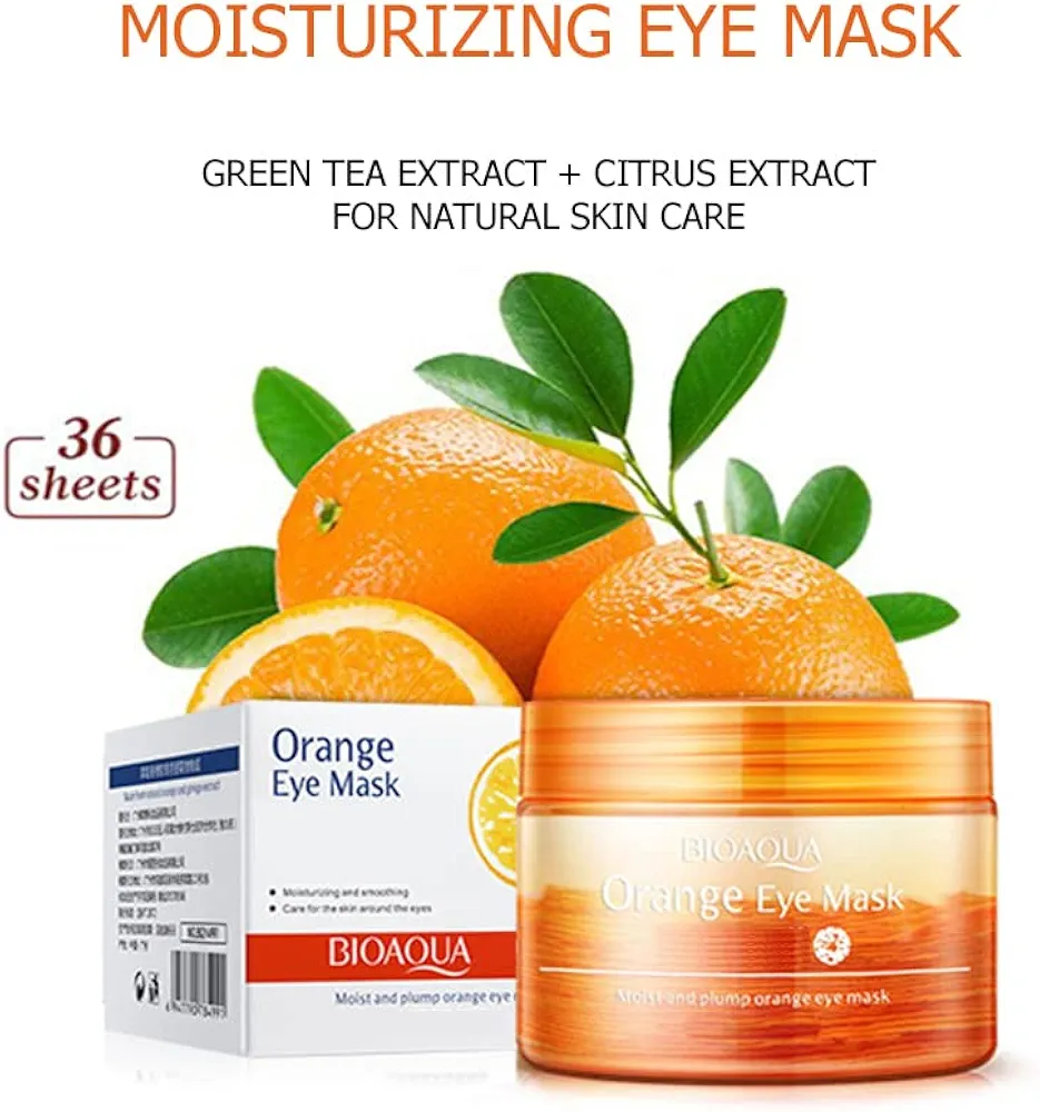 Picture of Bioaqua Vitamin C Orange Moisturizing Eye Mask- 36 Sheets