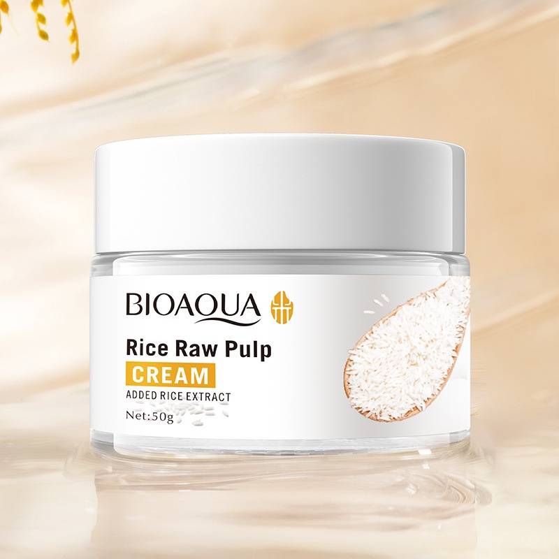 Picture of Bioaqua Rice Raw Pulp Rice Extracted Hydrating & Moisturizing Face Cream- 50g