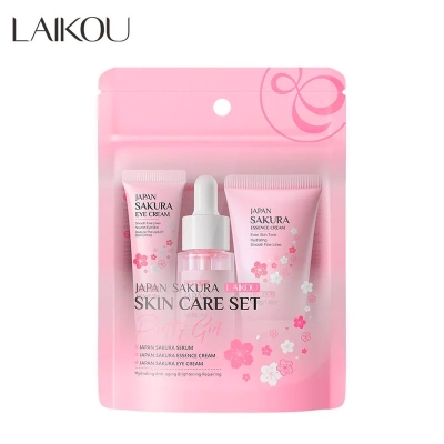 Picture of LAIKOU Japan Sakura 3 Pcs/set Hydrating Repair Skin Care Set- 62g
