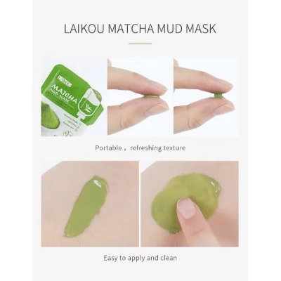 Picture of LAIKOU Deep Cleansing 12 Pcs/Set Matcha Mud Mask- 5gX12 Pcs