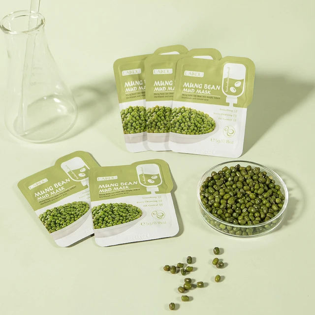 Picture of LAIKOU 1 Pcs/Set Mung Bean Smoothing Pores Cleansing Mud Mask- 5g/Each
