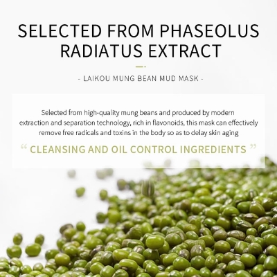 Picture of LAIKOU 5 Pcs/Set Mung Bean Smoothing Pores Cleansing Mud Mask- 5g/Each