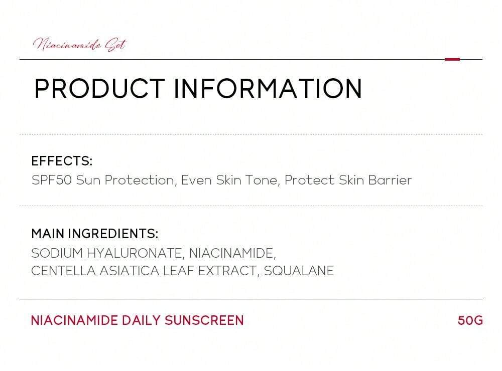 Picture of LAIKOU Pro Niacinamide Daily Waterproof SPF 50+++ Sunscreen Cream- 50g
