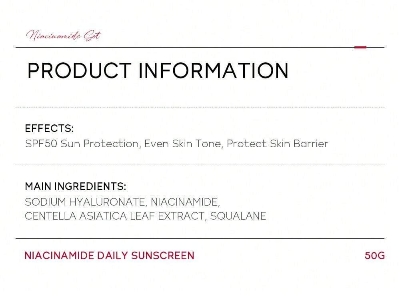 Picture of LAIKOU Pro Niacinamide Daily Waterproof SPF 50+++ Sunscreen Cream- 50g