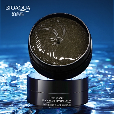 Picture of BIOAQUA Moisturizing & Dark Circle Reduce Black Pearl Crystal Clear Eye Mask- 80