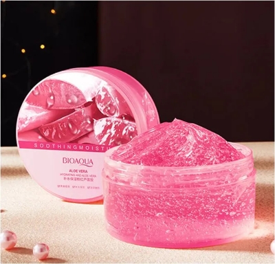 Picture of BIOAQUA Hydrating & Moisturizing Pink Aloe Vera Soothing Gel- 300g