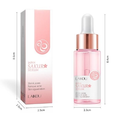 Picture of LAIKOU Sakura Japan Extract Shrink Pores Remove Acne Skin Cherry Blossom Essence- 17 ml