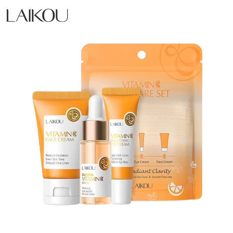 Picture of Laikou Vitamin C Skincare Set Travel Kit – 3pcs