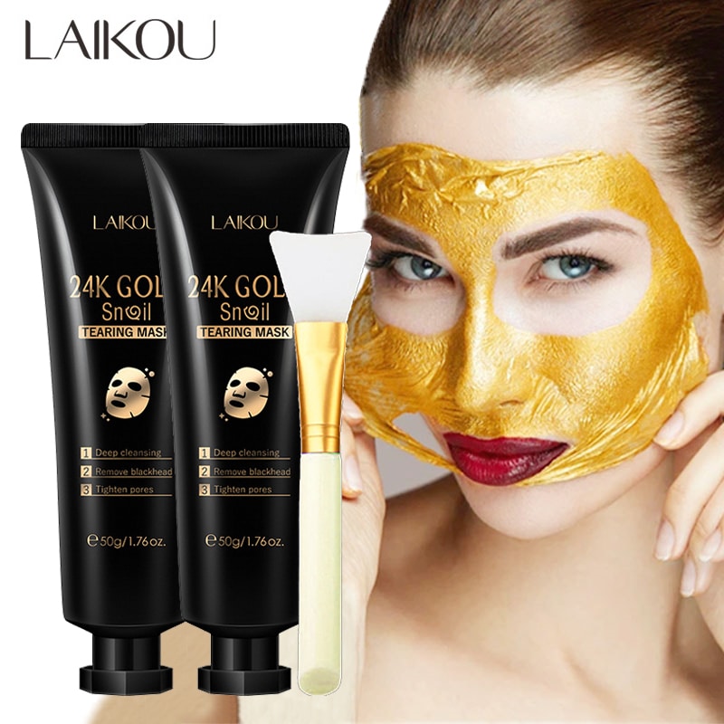 Picture of LAIKOU 24K Gold Snail Deep Cleansing Tearing Mask- 50g