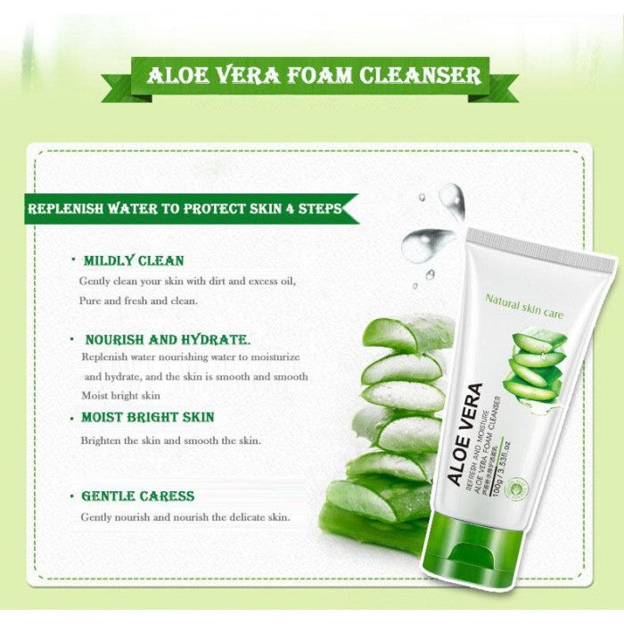 Picture of Bioaqua Clear & Comfortable Aloe Vera Facial Cleanser- 100g