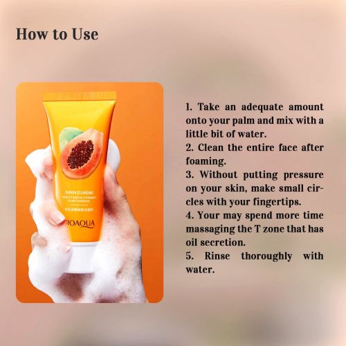 Picture of Bioaqua Papaya Purifying Moisturizing Cleanser- 100g