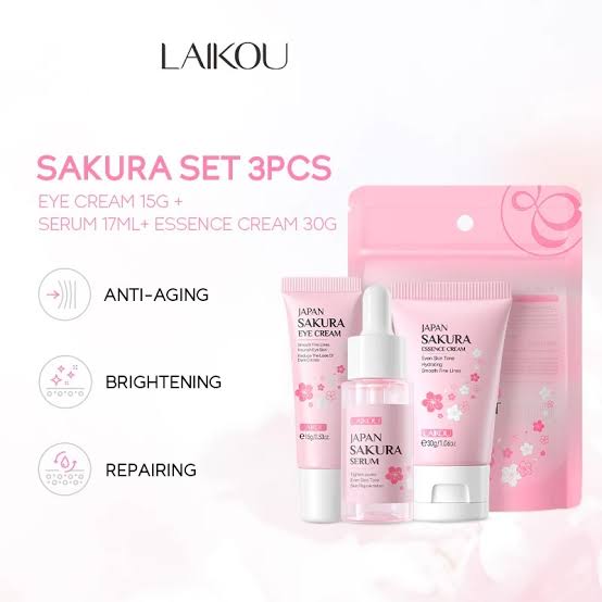 Picture of Laikou Sakura Skin & Eye Care Set – 3 Pcs