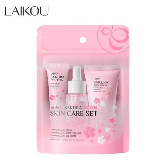 Picture of LAIKOU Japan Sakura 3 Pcs/set Hydrating Repair Skin Care Set- 62g