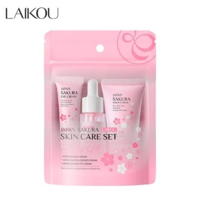 Picture of LAIKOU Japan Sakura 3 Pcs/set Hydrating Repair Skin Care Set- 62g