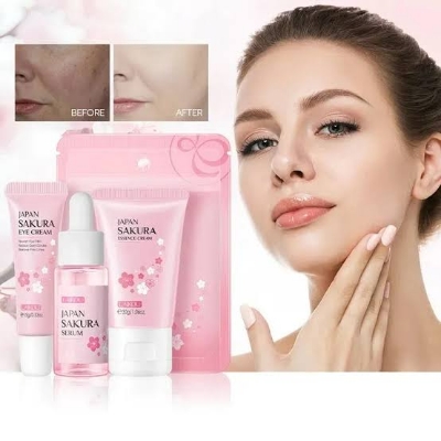Picture of LAIKOU Japan Sakura 3 Pcs/set Hydrating Repair Skin Care Set- 62g