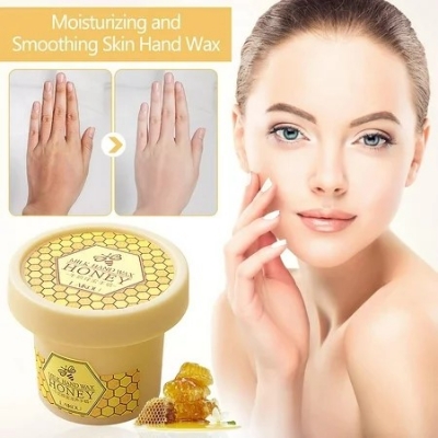 Picture of LAIKOU 120g Milk Honey Hand Msk Whitning Moisturizing Repair Exfoliating Calluses Hand Wax Filming Anti-Aging Hand Cream