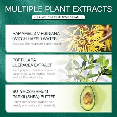 Picture of LAIKOU Tea Tree Acne Removal & Soothing Oil Control Cream- 20g