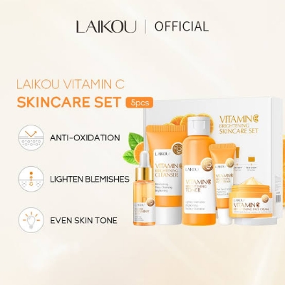 Picture of LAIKOU Vitamin C Skincare Set (Cleanser, Toner, Serum, Eye Cream & Face Cream)