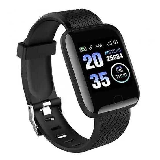 Picture of 116 Plus Smart Bracelet Heart Rate Monitor Watch Pedometer Tracker Fitbit Fitness Lifetime Waterproof Touch Screen Detachable