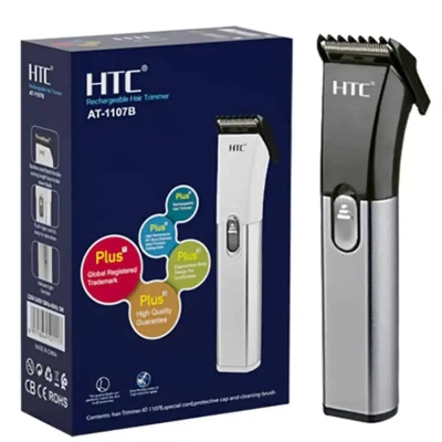 Picture of HTC AT- 1107B Rechargeable Electric Hair Clipper Low Noise Hair Trimmer Hair Cutting Machine Beard Shaver Trimer For Men