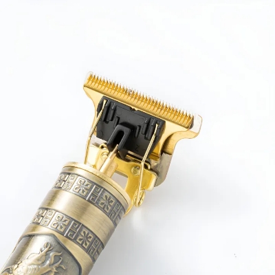 Picture of Vintage T9 Hair Cutting Machine. Hair Trimmer with type C fast charging port. Recharge Professional Hair Trimmer.