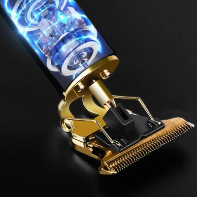 Picture of Vintage T9 Hair Cutting Machine. Hair Trimmer with type C fast charging port. Recharge Professional Hair Trimmer.