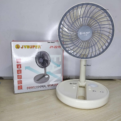 Picture of JYSUPER JY-2215 Rechargeable Strong Wind 4000mAh Battery Three Modes Foldable Fan With LED Light